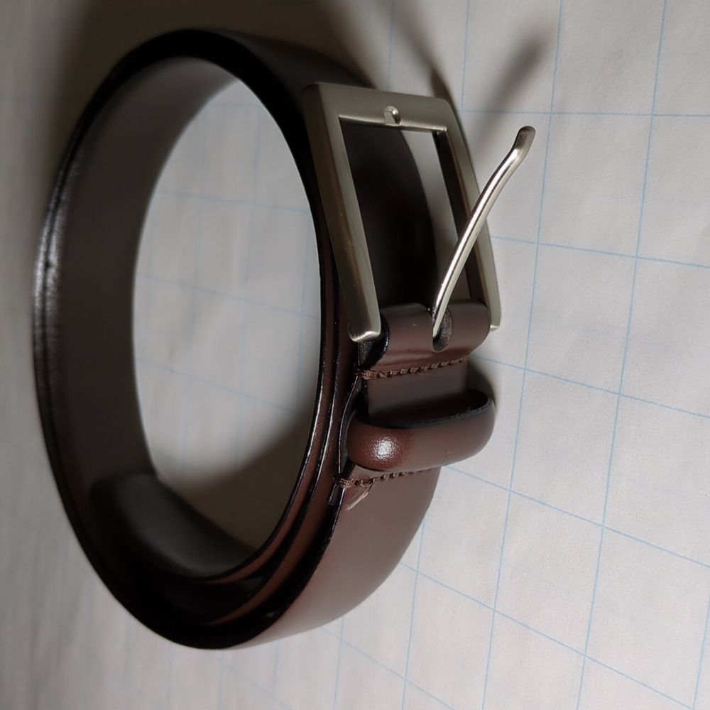 Jos A Bank Brown Leather Belt 36/80